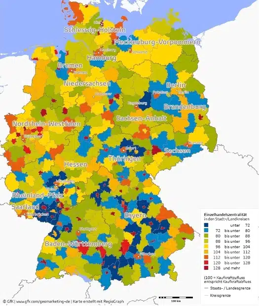 Geographische Verteilung